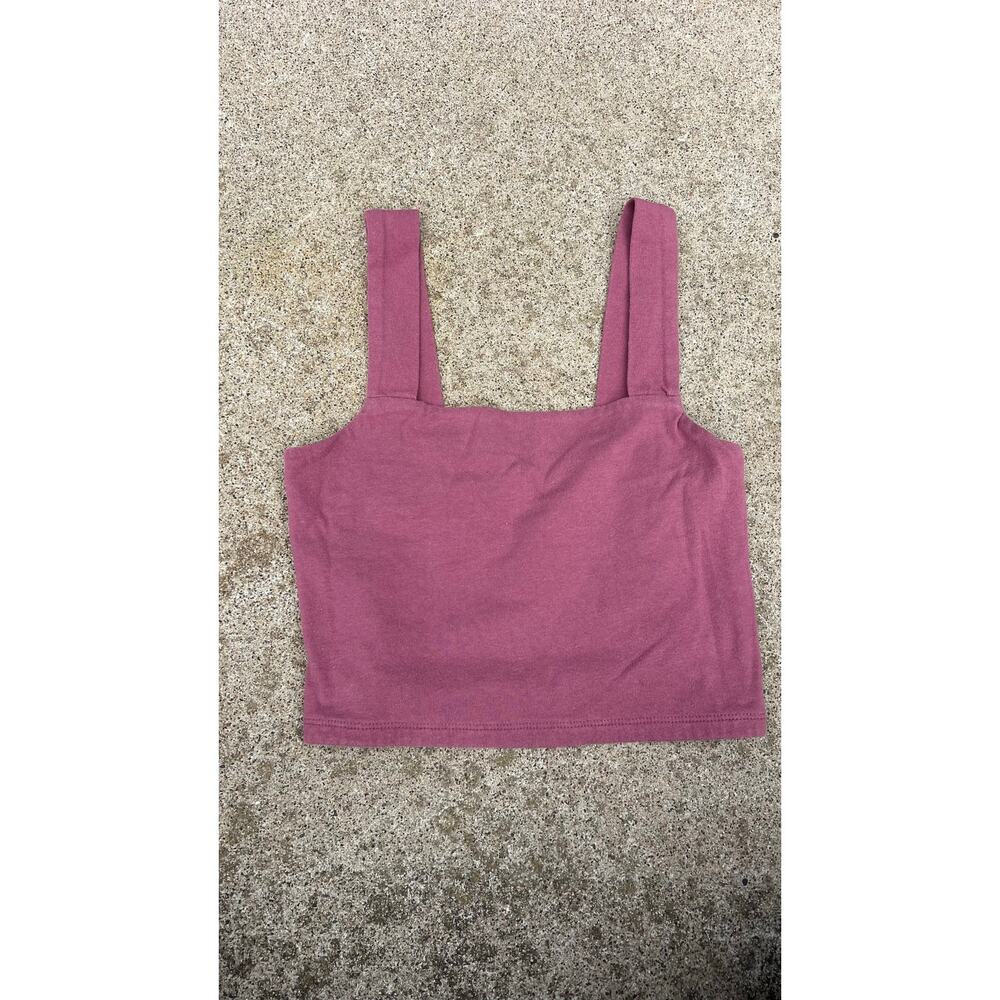 Aeropostale M Mauve Square Neck Tank Top Casual Lightweight Boho Staple Coastal